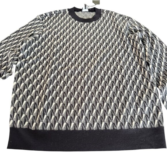 Emporio Armani Geometric Print Men's crewneck sweater, Size XL - Picture 5 of 12